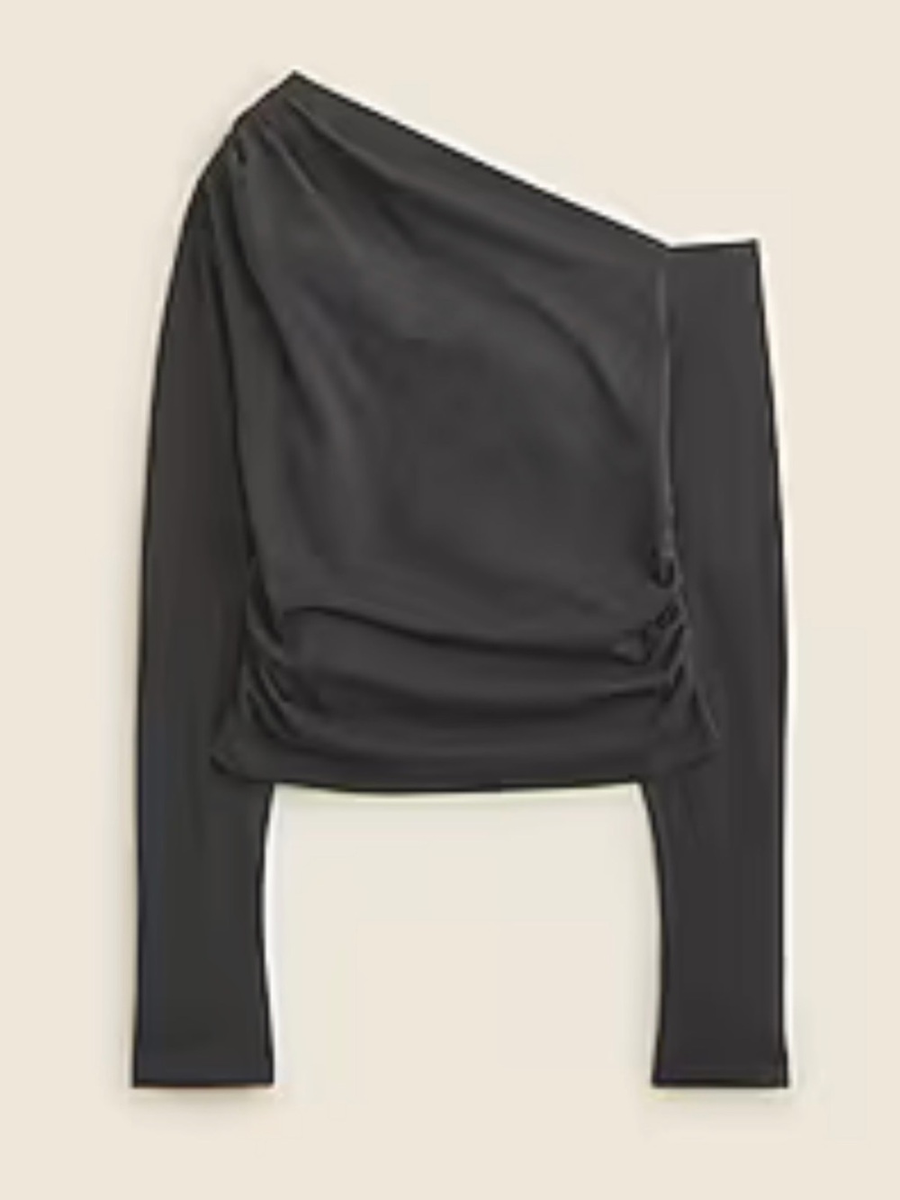 NWT J.Crew asymmetrical off the shoulder top in stretch cotton.